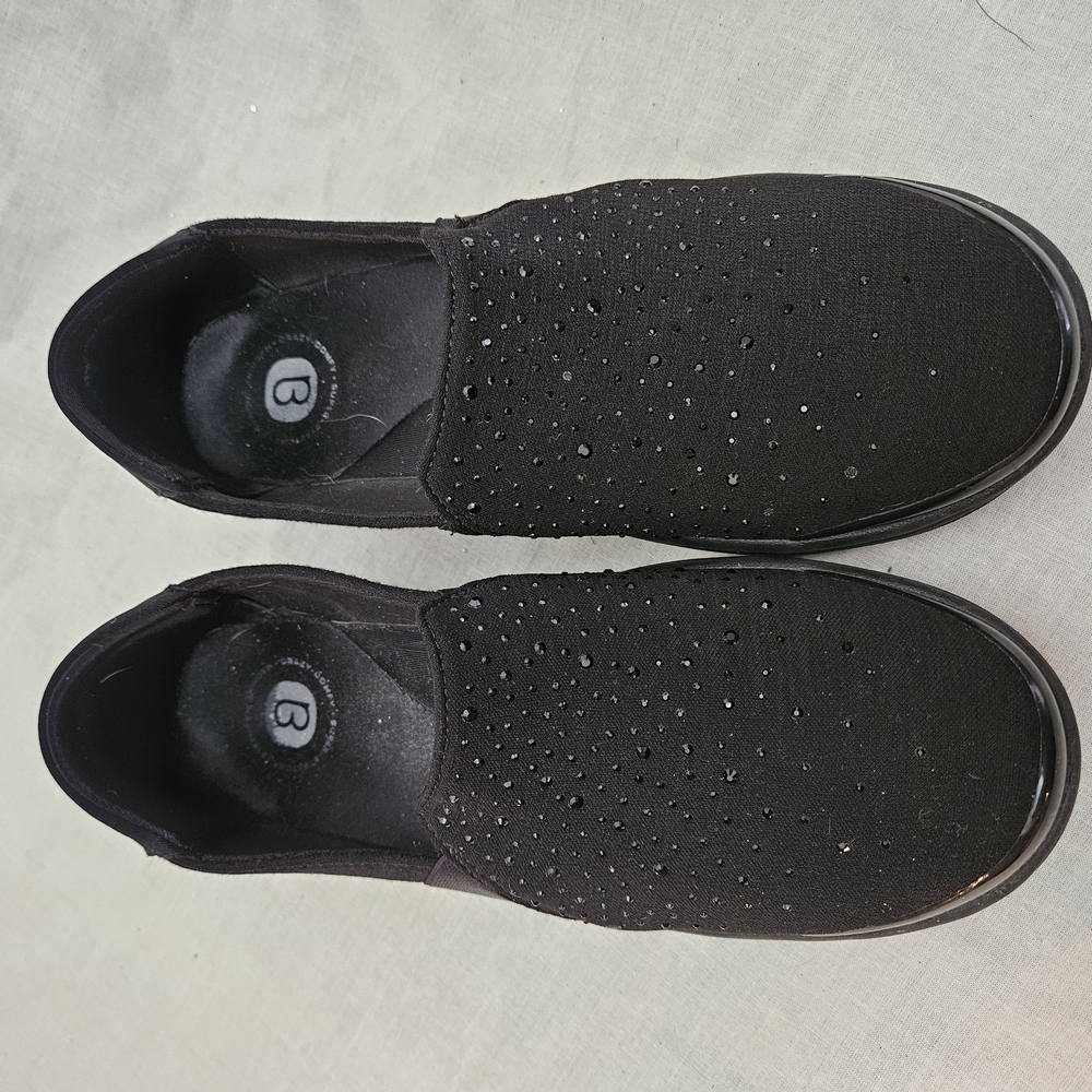 Women's Black Slip-On Shoes